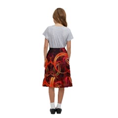 Kids  Ruffle Flared Wrap Midi Skirt 