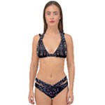 Rosette Cathedral Double Strap Halter Bikini Set