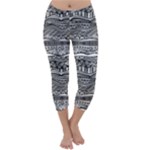 Ethno Seamless Pattern Capri Winter Leggings 