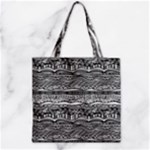 Ethno Seamless Pattern Zipper Grocery Tote Bag