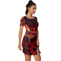 Fitted Knot Split End Bodycon Dress 