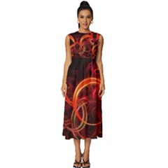 Sleeveless Round Neck Midi Dress 