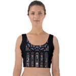 Rosette Cathedral Velvet Crop Top
