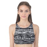 Ethno Seamless Pattern Tank Bikini Top