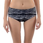 Ethno Seamless Pattern Reversible Mid-Waist Bikini Bottoms