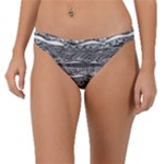 Ethno Seamless Pattern Band Bikini Bottoms