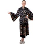 Rosette Cathedral Maxi Velvet Kimono