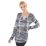 Ethno Seamless Pattern Tie Up T-Shirt