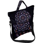 Rosette Cathedral Fold Over Handle Tote Bag
