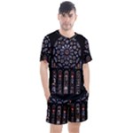Rosette Cathedral Men s Mesh T-Shirt and Shorts Set