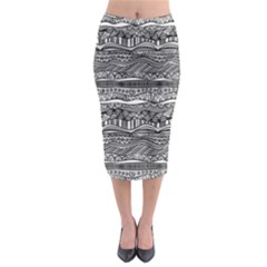 Midi Pencil Skirt 