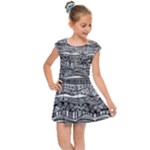 Ethno Seamless Pattern Kids  Cap Sleeve Dress