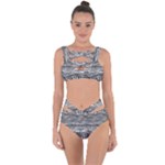Ethno Seamless Pattern Bandaged Up Bikini Set 