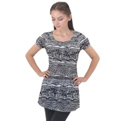 Puff Sleeve Tunic Top 