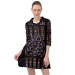 Rosette Cathedral Mini Skater Shirt Dress