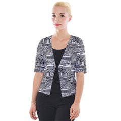 Cropped Button Cardigan 