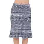 Ethno Seamless Pattern Short Mermaid Skirt