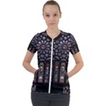 Rosette Cathedral Short Sleeve Zip Up Jacket