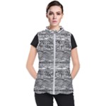 Ethno Seamless Pattern Women s Puffer Vest