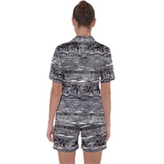 Satin Short Sleeve Pajamas Set 