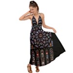 Rosette Cathedral Backless Maxi Beach Dress