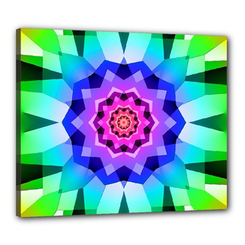 Ornament Kaleidoscope Canvas 24  x 20  (Stretched) from ArtsNow.com