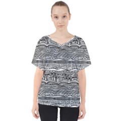 V-Neck Dolman Drape Top 