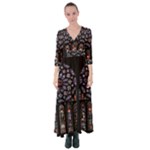 Rosette Cathedral Button Up Maxi Dress