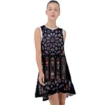 Rosette Cathedral Frill Swing Dress