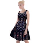 Rosette Cathedral Knee Length Skater Dress