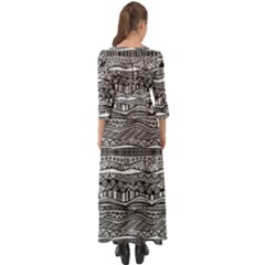 Button Up Boho Maxi Dress 