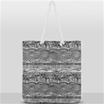 Ethno Seamless Pattern Full Print Rope Handle Tote (Large)