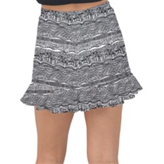 Fishtail Mini Chiffon Skirt 