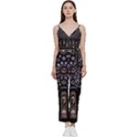Rosette Cathedral V-Neck Camisole Jumpsuit