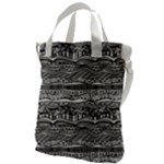 Ethno Seamless Pattern Canvas Messenger Bag