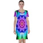 Ornament Kaleidoscope Short Sleeve Nightdress