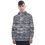 Ethno Seamless Pattern Men s Front Pocket Pullover Windbreaker