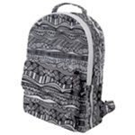 Ethno Seamless Pattern Flap Pocket Backpack (Small)