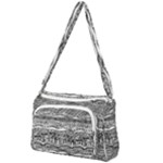 Ethno Seamless Pattern Front Pocket Crossbody Bag