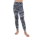 Ethno Seamless Pattern Kids  Lightweight Velour Leggings