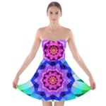 Ornament Kaleidoscope Strapless Bra Top Dress