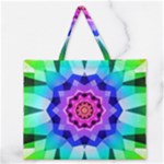 Ornament Kaleidoscope Zipper Large Tote Bag