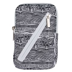 Ethno Seamless Pattern Belt Pouch Bag (Large) from ArtsNow.com