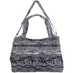 Ethno Seamless Pattern Double Compartment Shoulder Bag