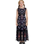 Rosette Cathedral Kids  Satin Sleeveless Maxi Dress