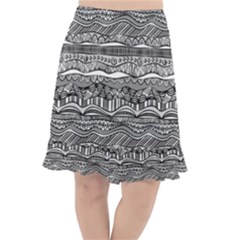 Fishtail Chiffon Skirt 