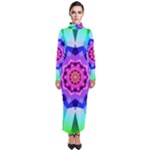 Ornament Kaleidoscope Turtleneck Maxi Dress