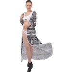 Ethno Seamless Pattern Maxi Chiffon Beach Wrap