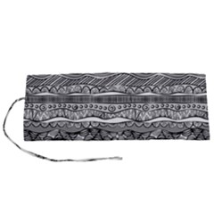 Ethno Seamless Pattern Roll Up Canvas Pencil Holder (S) from ArtsNow.com