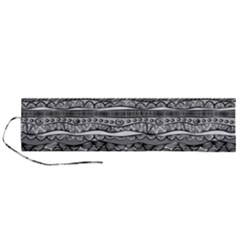Ethno Seamless Pattern Roll Up Canvas Pencil Holder (L) from ArtsNow.com
